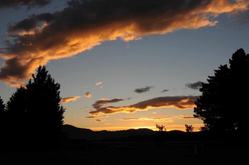Lever de soleil sur le camping de Mossburn 