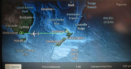 Voyage de Auckland à Melbourne