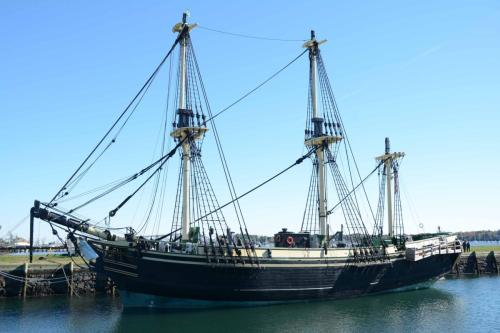 Reconstitution d'un voilier à Salem