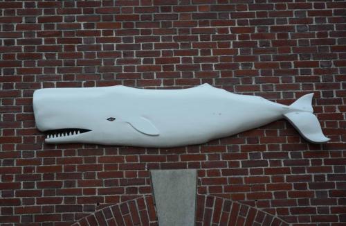 Entrée du musée de la chasse à la baleine à New-Bedford