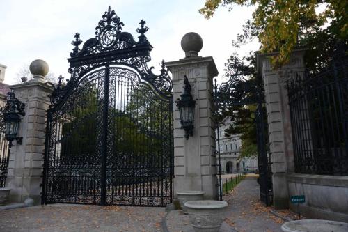 Entrée de la demeure "The Breakers"