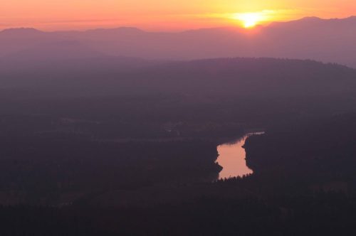 Lever de soleil sur la Snake River
