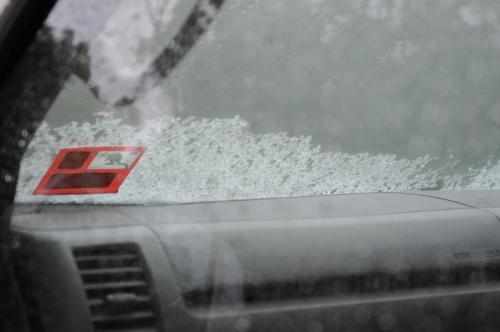 Grésille sur le pare-brise