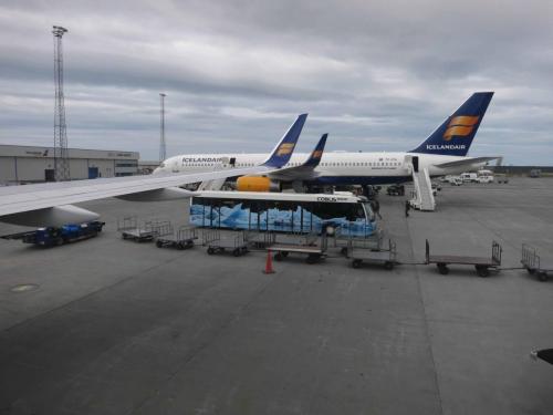 Arrivée à l'aéroport de Keflavik