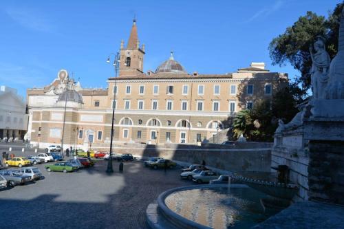 Tournage en cours sur la piazza del Popolo