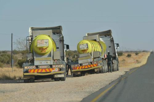 Sur la B1 en direction de Windhoek