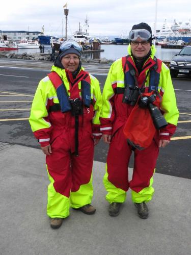Equipés pour la sortie en mer, toute dernière mode islandaise