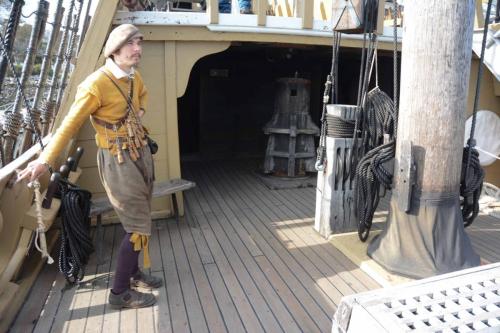 Figurant sur le bateau