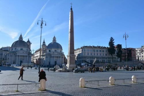 Tournage en cours sur la piazza del Popolo
