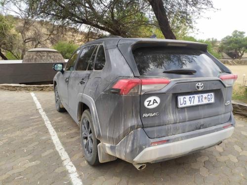 La voiture après 3 semaines de pistes namibiennes