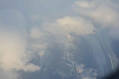 Au dessus de la cordillère des Andes