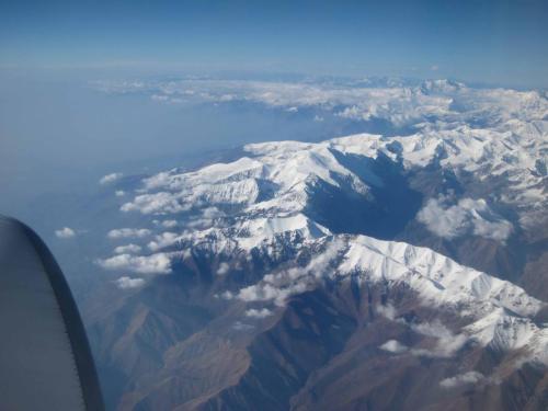 Survol de la cordillière des Andes 