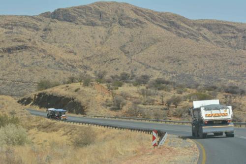 Sur la B1 en direction de Windhoek