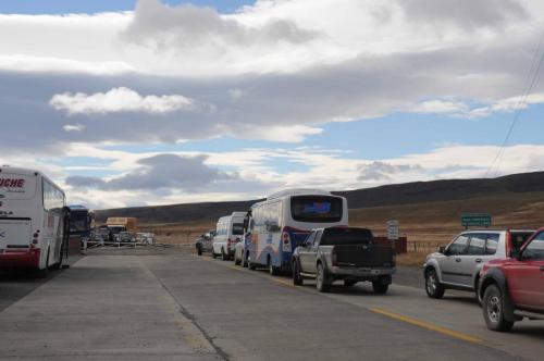 File d'attente à la frontière Chilienne