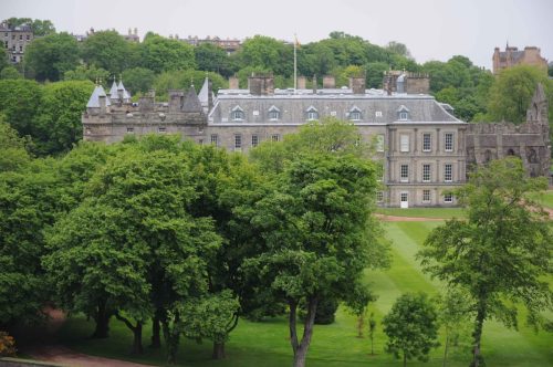 Le palais de Hollyrood, résidence de la reine d'Angeleterre à Edimbourg