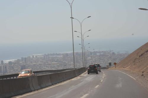 Descente sur la ville de Iquique 
