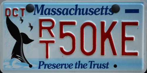 Plaque minéralogique du Massachussets