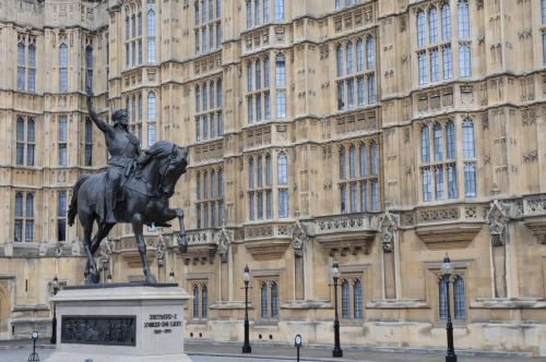 Parlement à Westminster - Statue du roi Richard Coeur de lion