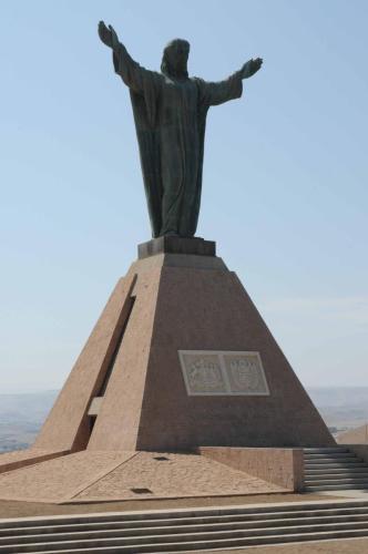 Christ en haut de la colline du Moro 