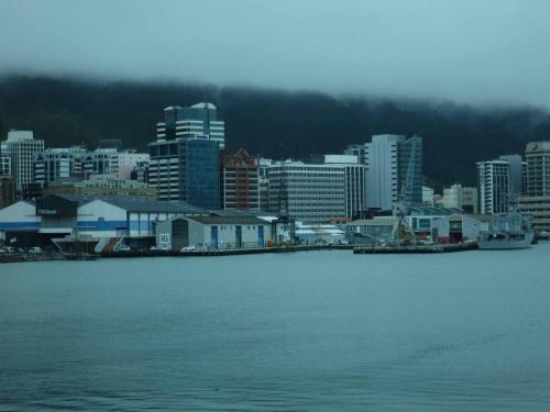 Quartier d'affaire et gouvernemental de Wellington, capitale de la Nouvelle-Zélande 
