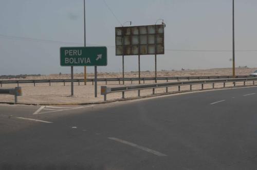 Comme vous pouvez le voir, nous sommes au carrefour de trois pays : Chili, Pérou, Bolivie 
