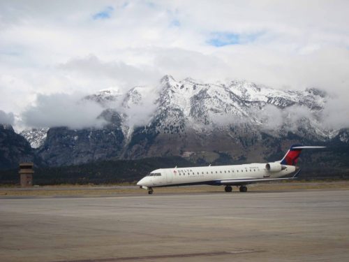 Notre avion entre Jackson Hole et Salt Lake City