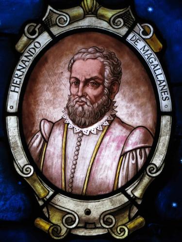 Vitrail de Magellan au musée naval 