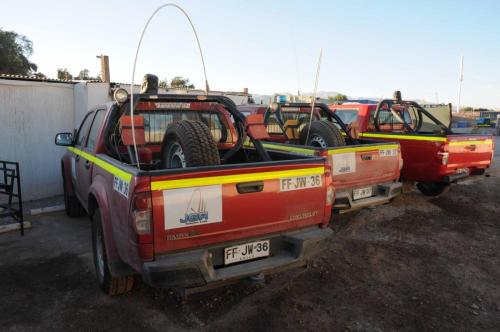 Notre hotel, trés bien par ailleurs, s'avère être un hotel pour mineurs qui conduisent le même pickup que nous. 