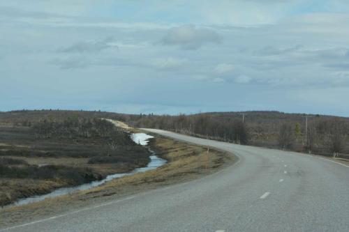 Route vers le Nord pour arriver en Norvège
