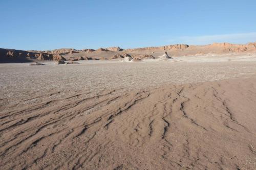 Vallée de la Lune, située près de San Pedro de Atacama, le site présente des phénomènes d'érosion sur la cordillère de sel. 