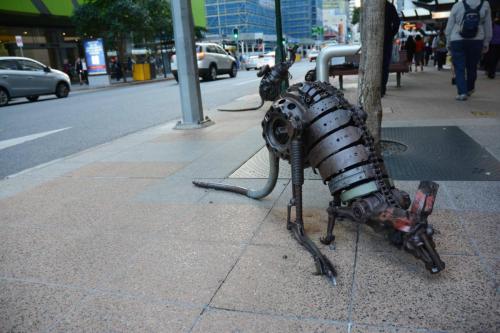 Sculpture sur George Street (kangourou)