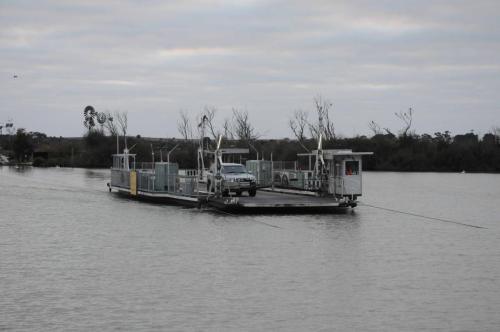 Ferry sur la Murray River à Wellington