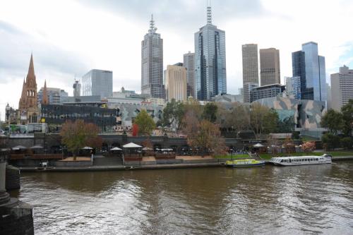 Centre ville et la rivière Yarra