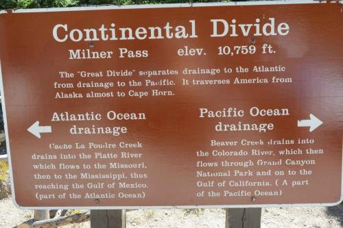 Ligne de partage des eaux entre ocean atlantique et ocean pacifique, 3279m