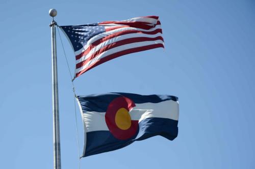 Drapeau américainDrapeau du Colorado