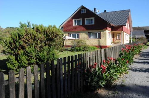Notre hébergement au bord du lac Llanquehue (Hostal Tante Puppe) 