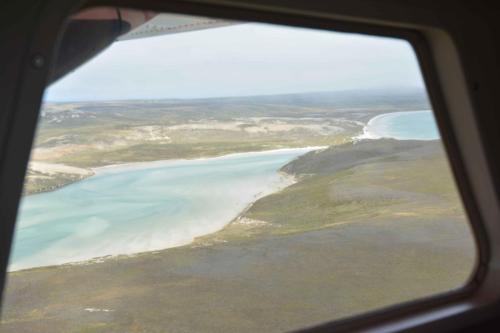 En vol vers Bleaker-Island