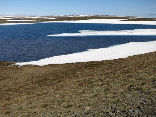 Passage à 400m, il y a encore de la neige et de la glace
