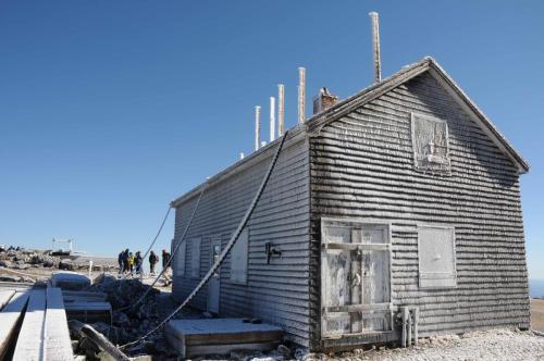 Sommet du Mont Washington (1917m, point culminant de la Nouvelle-Angleterre)
