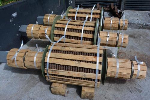 Distillerie JM, nouveaux rouleaux pour broyer la canne à sucre