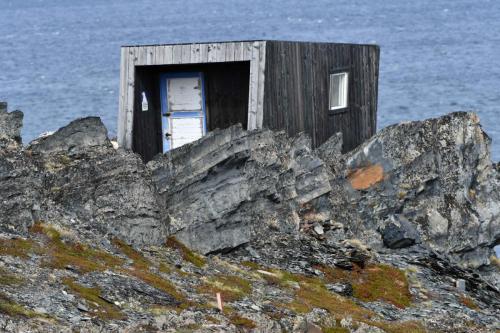 Observatoire pour le faucon gerfaut, que nous ne verrons pas.