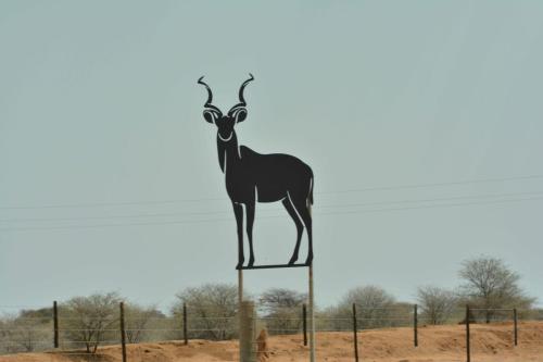 Limite d'une réserve de faune privée