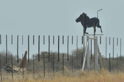 Limite d'une réserve de faune privée