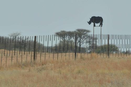 Limite d'une réserve de faune privée