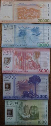 Billets chiliens Verso 