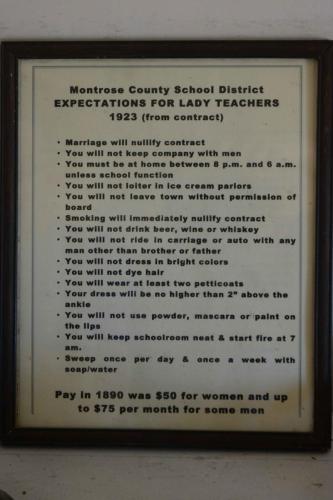 Les devoirs d'une institutrice en 1890