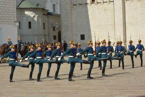 Parade du régiment Présidentiel