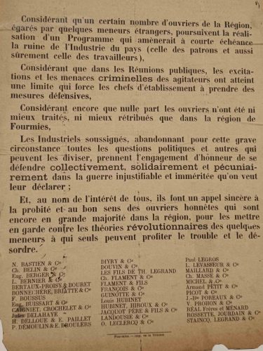 Réponses des patrons