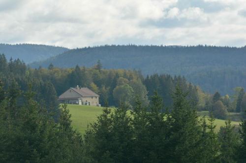 Vue depuis le gîte à Morbier