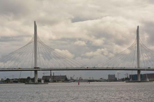 La Neva, depuis le golfe de Finlande